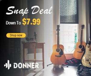 Donner: Keyboards & Pianos, Drums & Percussion, Guitars, Guitar Pedals, Audio String Instruments, Wind Instruments and More....